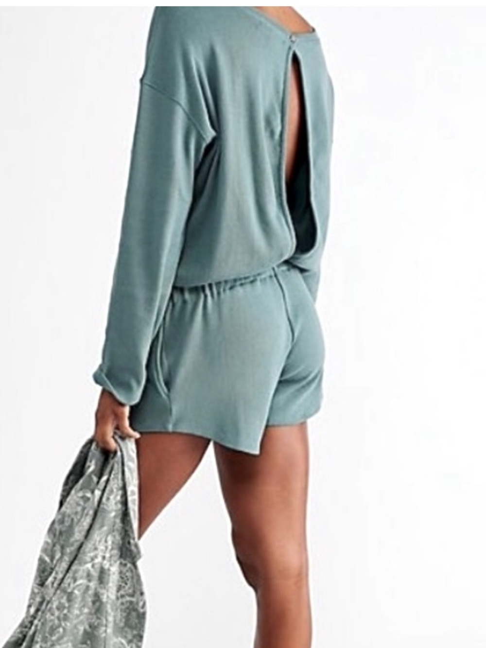 FP Beach Captain Long Sleeve Open Back Romper